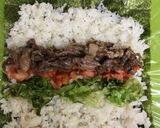 前日の焼肉の残りで簡単に！キンパ♡作り方4写真