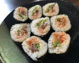 前日の焼肉の残りで簡単に！キンパ♡作り方7写真
