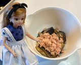 リカちゃん♡なすとツナ大葉ポン酢和え♤作り方8写真