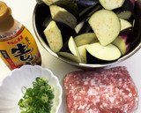 簡単!! なすとひき肉のとろ〜り煮物作り方1写真