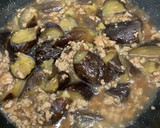 簡単!! なすとひき肉のとろ〜り煮物作り方5写真