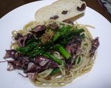 ホタルイカと菜の花の青海苔パスタ作り方12写真