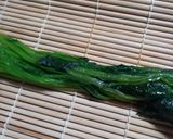 巻きすで仕上げる♪ほうれん草の中華風ごま和え作り方4写真