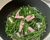十六ささげと明方ハムのペペロンチーノ風作り方5写真