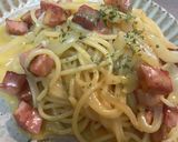 簡単本格！ベーコンと玉ねぎのカルボナーラ作り方7写真