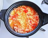 ドライトマトとカルビの土鍋ごはん作り方9写真