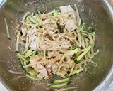 豚肉ともやしの胡麻ダレサラダ♫作り方4写真