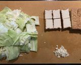Tofu/Cabbage Sauté作り方1写真