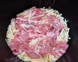 簡単☆お手軽豚肉ときのこの炊き込みご飯♩作り方4写真