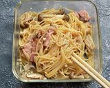 レンジで作るベーコンときのこの極みパスタ作り方3写真