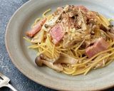 レンジで作るベーコンときのこの極みパスタ作り方4写真