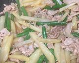 ジャガイモとインゲン豚こまの醤油炒め作り方4写真