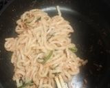 洋風たらこ焼きうどん作り方2写真