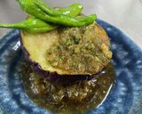 野菜すりおろしダレで揚げなすの一品作り方9写真