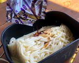 ▲山ごはん▲カルボ風冷やし豆乳うどん作り方2写真