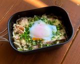 ▲山ごはん▲カルボ風冷やし豆乳うどん作り方3写真