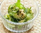 簡単！きゅうりと大葉の甘酢胡麻和え作り方5写真