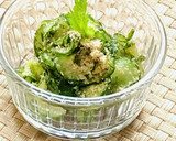 簡単！きゅうりと大葉の甘酢胡麻和え作り方5写真