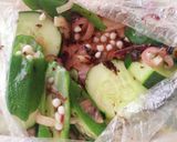 ピリ辛オクラとキュウリ赤紫蘇ラー油★弁当作り方5写真