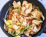 豚バラ肉ピーマン茄子の豆鼓醤炒め作り方8写真