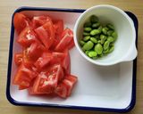 トマトと枝豆のみそチーズサラダ作り方1写真