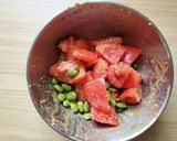 トマトと枝豆のみそチーズサラダ作り方2写真