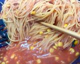 子供でもできるツナコーンのトマトパスタ作り方5写真