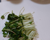 簡単！めちゃうま♪かいわれのなめたけ和え作り方1写真