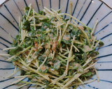 簡単！めちゃうま♪かいわれのなめたけ和え作り方6写真