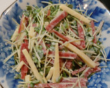 簡単！めちゃうま♪かいわれのなめたけ和え作り方7写真