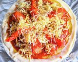 エビフライカレーピザ作り方6写真