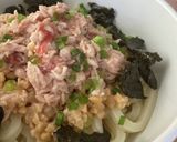 火を使わずに！梅ツナ納豆ぶっかけうどん作り方17写真