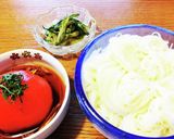 そうめんアレンジ■トマトと旨だれきゅうり作り方4写真