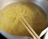 暑い日に 冷製トマトスープパスタ作り方5写真