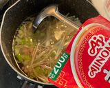 水餃子のひき肉旨味スープ作り方3写真