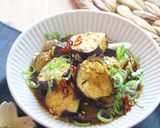 レンジで簡単☆5分で！韓国風やみつき茄子作り方5写真