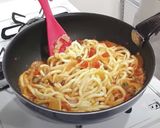 簡単☆トマトクリームうどん作り方4写真