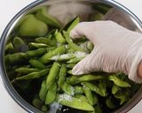 こだわりの塩加減、枝豆の塩茹で作り方2写真