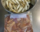 鶏もも肉とごぼうの甘辛炒め♪作り方2写真