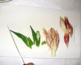 山芋おくら茗荷♪慢性せき疲れに簡単薬膳作り方2写真