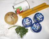鯖缶トマトソースパスタ♪簡単なすチーズ作り方1写真