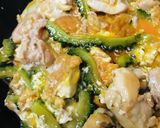 鶏肉＆厚揚げ●はちみつゴーヤーチャンプル作り方3写真