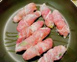 味付けはみりんと酒。肉巻き作り方5写真