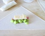 おつまみに【枝豆チーズのミニ春巻き】作り方2写真