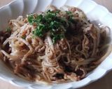 調味料2つ★辛旨豚もやし麺★余った素麺作り方4写真