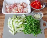 ☆簡単☆鶏肉とセロリのガーリック旨炒め作り方1写真