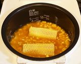 とうもろこし炊き込みご飯(バター醤油味)作り方3写真
