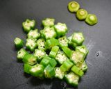 簡単！オクラとしらすのカリカリ梅マヨ作り方2写真