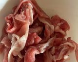 かぼちゃ・豚こま・カレー醤油炒め作り方1写真