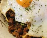 超略●そぼろの和風ロコモコ丼作り方3写真